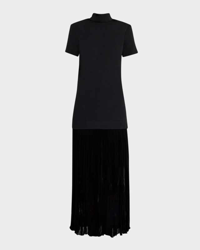 Pia Tie-Neck Maxi Dress